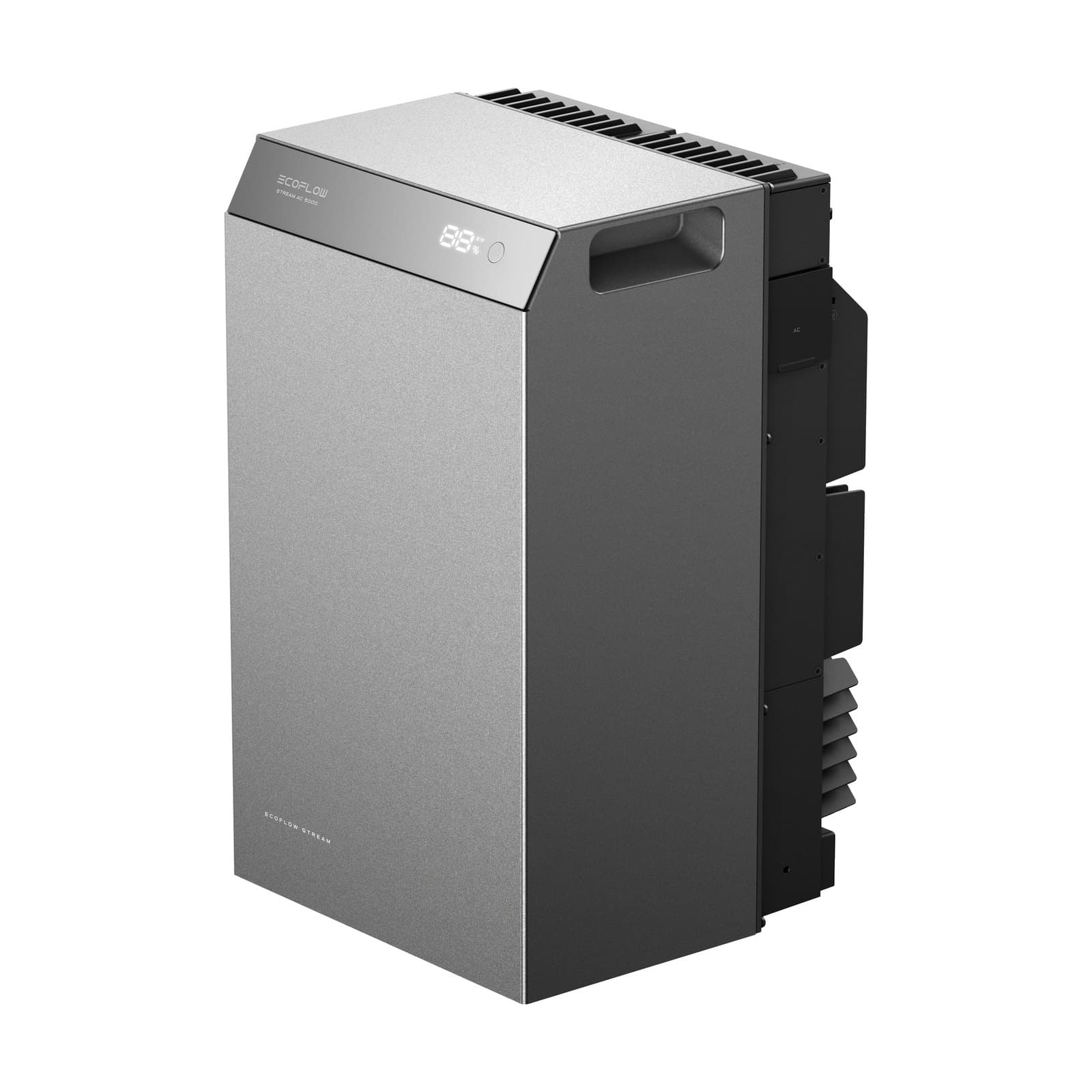 De bovenkant van de EcoFlow Stream AC 5000 met het display