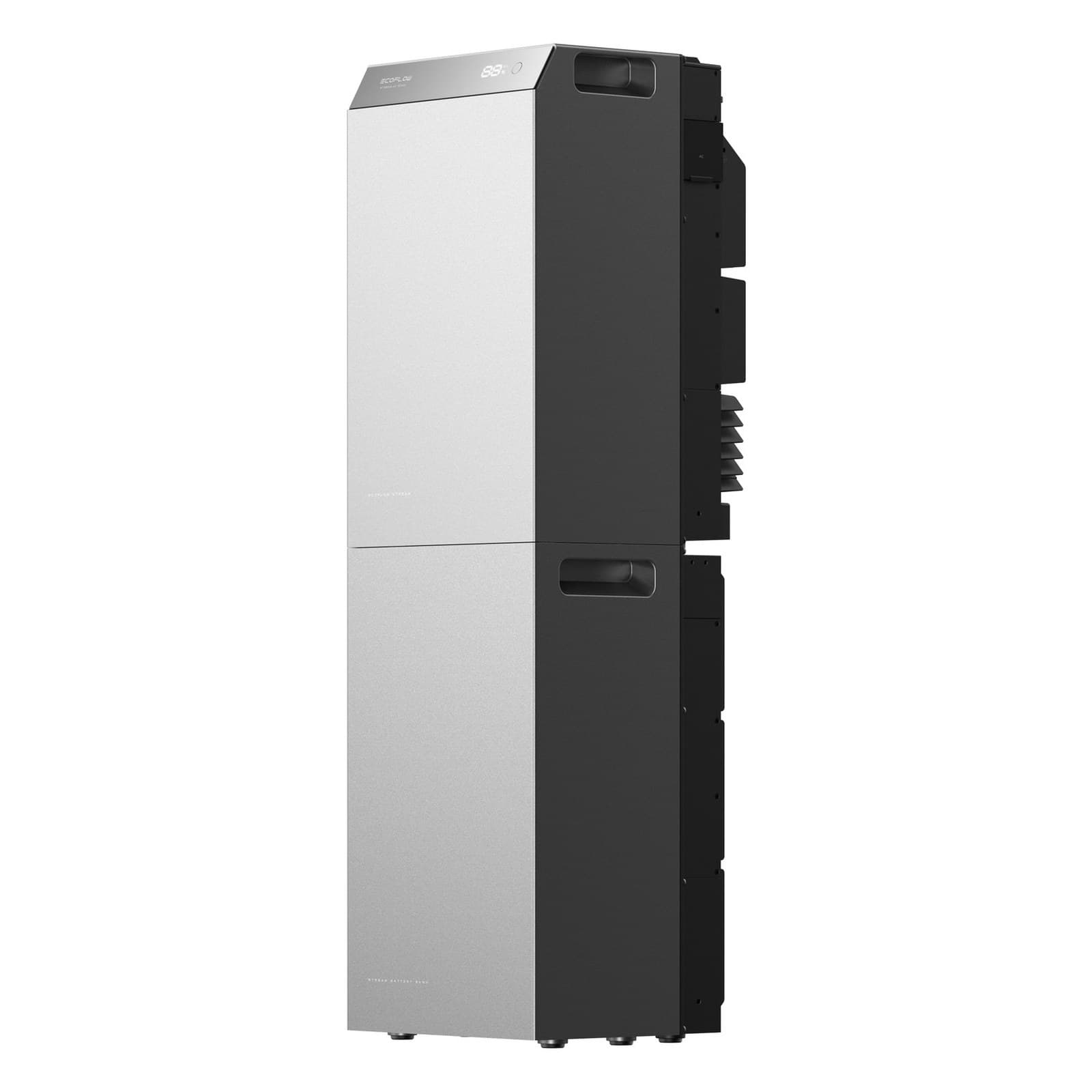 EcoFlow Stream AC 5000 met een uitbreidingsbatterij eronder (10 kWh)